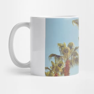 Pretty picture of a Palm Tree. Pretty Palm Trees Photography design with blue sky Mug